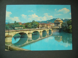 Italy: TORINO TURIN - Chiesa Della Gran Madre Di Dio E Fiume Po. Gran Madre Di Dio Church And Po River, Tramway - 1969 - Brücken