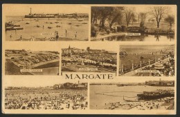 MARGATE Kent Harbour Dane Park Sunken Gardens Clock Tower Cliftonville Pool Sands Bathing Pavilion - Margate