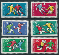 0536 Bulgaria 1970 Football Soccer World Cup Mexico 6v MH - 1970 – Mexico