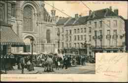 Bruxelles - StGilles : Le MArché / Très Belle Animation 1904 - St-Gillis - St-Gilles