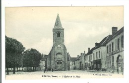 VERON - L'Eglise Et La Place - Veron