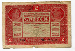 Hongrie Austria Hungary 2 Kronen 1917 Serial > 7000  RARE !!!!!!! # 5 - Ungheria