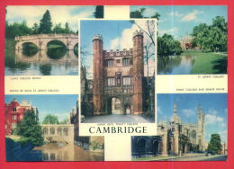 163055 / CAMBRIDGE -  CLARE COLLEGE BRIDGE , BRIDGE OF SIGHS. ST. JOHN'S COLLEGE , GREAT GATE . TRINIT COLLEGE , ST. JOH - Autres & Non Classés