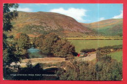 163065 / AFON DYSYNNI FROM PONT YSTUMANNER , CAR BRIDGE MONTAIN - USED 1968 Great Britain Grande-Bretagne - Merionethshire