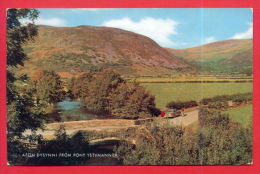 163066 / AFON DYSYNNI FROM PONT YSTUMANNER , CAR BRIDGE MONTAIN - USED 1970 Great Britain Grande-Bretagne - Merionethshire