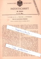 Original Patent - R. Rube & Co. In Weende B. Göttingen , 1902 , !!! - Goettingen