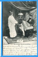 Q611, Couple Déballant Un Carton D'habits De Modes, Fantaisie, Précuseur, Circulée 1902 - Mode