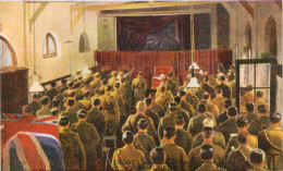 Daily Mail War Pictures - The King At The Front - Attending Church Service In The Field - Guerre 1914-18