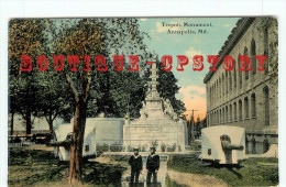 MD - ANNAPOLIS - TREPOLI MONUMENT - VINTAGE POSTCARD UNITED STATES MARYLAND - DOS SCANNE - Annapolis