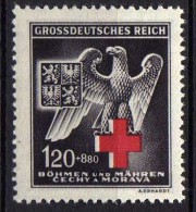 Böhmen Und Mähren 1943 Mi 132 **, Rotes Kreuz [220215XI] - Unused Stamps