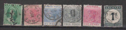 Grenada 6 Classic Stamps Used - Grenada (...-1974)