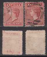 Antigua Mi# 4 A+C Used 1P 1872 + 1876 - 1858-1960 Kronenkolonie