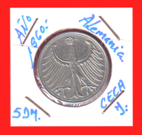 ALEMANIA R.F. MONEDA DE 5.00 DM -AÑO 1960 - CECA- F - 5 Marchi