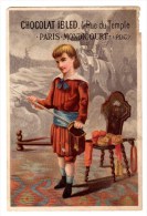 Chromo Pour Chocolat Ibled, Enfant Avec Sabre - Ibled