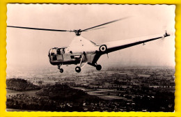 CARTE PHOTO WESTLAND SIKORZKY S 51 HELICOPTERE HELIKOPTER HELICOPTER HUBSCHRAUBER HELICOPTERO AVION FOTOKAART 3505 - Helicopters