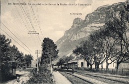 MONTMELIAN  La Gare Et Le Rocher - Montmelian