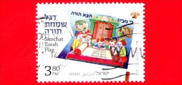 ISRAELE -  Usato - 2014 - Festival 2014 - Bandiere Simchat Torah - Flag - Israel 1950's - 3.80 - Oblitérés (sans Tabs)