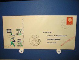 FFC First Flight 253 Amsterdam - Constanta Roemenie 1964 - A646b (nr.Cat DVH) - Cartas & Documentos