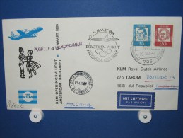 FFC First Flight 257 Amsterdam - Bucharest Roemenie 1965 - A653b (nr.Cat DVH) - Storia Postale