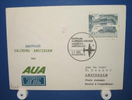 FFC First Flight 260 Salzburg Oostenrijk - Amsterdam 1965 - A658 (nr.Cat DVH) - Other & Unclassified