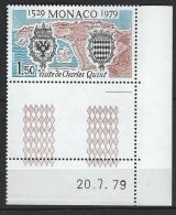 Monaco YT 1207 " Anniversaire " 1979 Neuf** BDF Daté - Unused Stamps