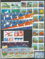 Année 1988 . 46 T-p Inclus Poste Aérienne Neufs **(faune Marine - Oiseaux - Space Shuttle - Etc) Côte 72.50 € - Marshallinseln