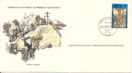 Antigua FDC 15-3-1979 Christ On The Cross With Cachet - 1960-1981 Autonomie Interne