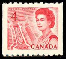 Canada (Scott No. 467 - Reine Elizabeth / Queen Elizabeth) [**] Roulette / Coil - Coil Stamps