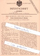 Original Patent - J. Mackenzie In Kingussie , Iverness , Engl. , 1895 , Geleiseüberbrückung  !!! - Inverness-shire