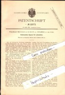 Original Patent - Wilhelm Neuhaus In Styrum B. Mülheim A.d. Ruhr , 1882 , Kondensations-Apparat Für Lokomotiven !!! - Muelheim A. D. Ruhr