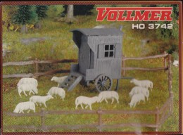 MAQUETTE A CONSTRUIRE -VOLLMER  HO 3742 -CABANE DE BERGER - Décors