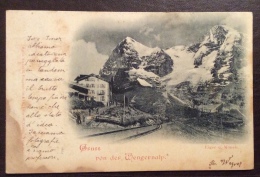 SUISSE SCHWEIZ SVIZZERA - GRUSS PON DERWENGERNALP - 1899 - Enge