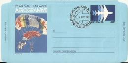 Australia FDC 1983 Melbourne / Parachute Valschermspringen Parachuting - Fallschirmspringen