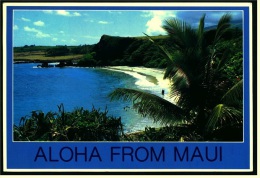 Aloha From Maui  -  Maui`s Beautiful Beaches  -  Ansichtskarte Ca.1992    (4163) - Maui