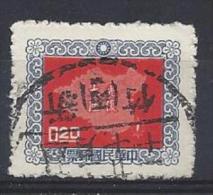 Taiwan (China) 1957  Map Of China  20c  (o) - Used Stamps