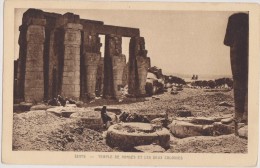 Cpa,EGYPTE,temple De Ramsès Et Le Deux Colosses,édition Braun,rare,afrique, - Other & Unclassified