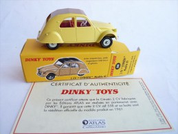 VOITURE - AUTOMOBILE - DINKY TOYS ATLAS - CITROEN 2 CV En Réédition De La Boîte D'origine 1/43è - Dinky