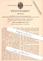 Original Patent - E. Fuhrmann Clarke In Walsall , Staffordshire , Albridge Lodge , England , 1889 , !!! - Sonstige & Ohne Zuordnung