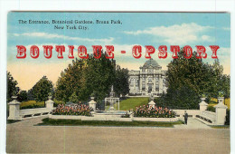 NY - NEW YORK CITY - BOTANICAL GARDENS BRONX PARK - JARDIN BOTANIQUE - VINTAGE POSTCARD UNITED STATES - DOS SCANNE - Bronx