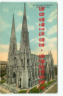 NY - NEW YORK CITY - SAINT PATRICKS CATHEDRAL - EGLISE CHURCH - VINTAGE POSTCARD UNITED STATES - DOS SCANNE - Churches