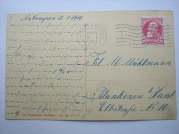 191, Perfin , Lochung , Carte Postale  Anvers  N.M.A. - 1909-34