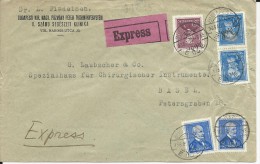 HONGRIE - 1935 - ENVELOPPE EXPRES De BUDAPEST Pour BASEL (SUISSE) - Lettres & Documents