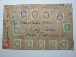 1919, Wertbrief  Aus Lillehammer - Covers & Documents