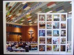 UNO  VN  ONU  2014  NEW YORK   PERSONALIZED SHEET  GREETINGS FROM NEW YORK       MNH **     (GROEN102-15-1100) - Hojas Y Bloques