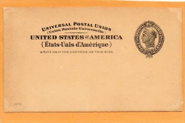 United States Old Card - ...-1900