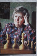 JEU -  Chess Schach Ajedrez Echecs 1982 USSR Postcard Olga Rubtsova Chess World Champion - Chess