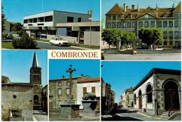 Combronde - Multivue : Poste Et Perception - Mairie église - Tonneau - Salle Des Fêtes - Combronde