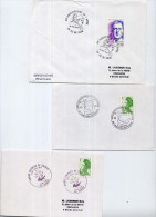 Lot 5 Enveloppes Et 1 Carte Cachets   2e Guerre Mondiale LOT G - Sammlungen