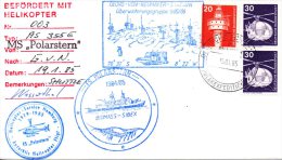 ALLEMAGNE. Belle Enveloppe Polaire De 1985. Antarctic Helicopter Flight/Polarstern/Georg Von Neumayer Station. - Andere Vervoerswijzen