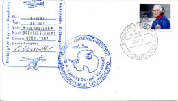 ALLEMAGNE. Belle Enveloppe Polaire De 1987. Antarctic Helicopter Flight/Polarstern/Alfred Wegener Institut. - Andere Vervoerswijzen